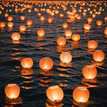 Cover of the album “Paper Lanterns” (AI-generated artwork)